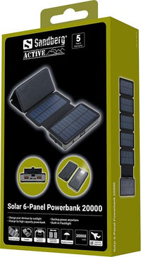 Sandberg Solar varavirtalähde aurinkopaneelilla, 20000 mAh – kuva 6