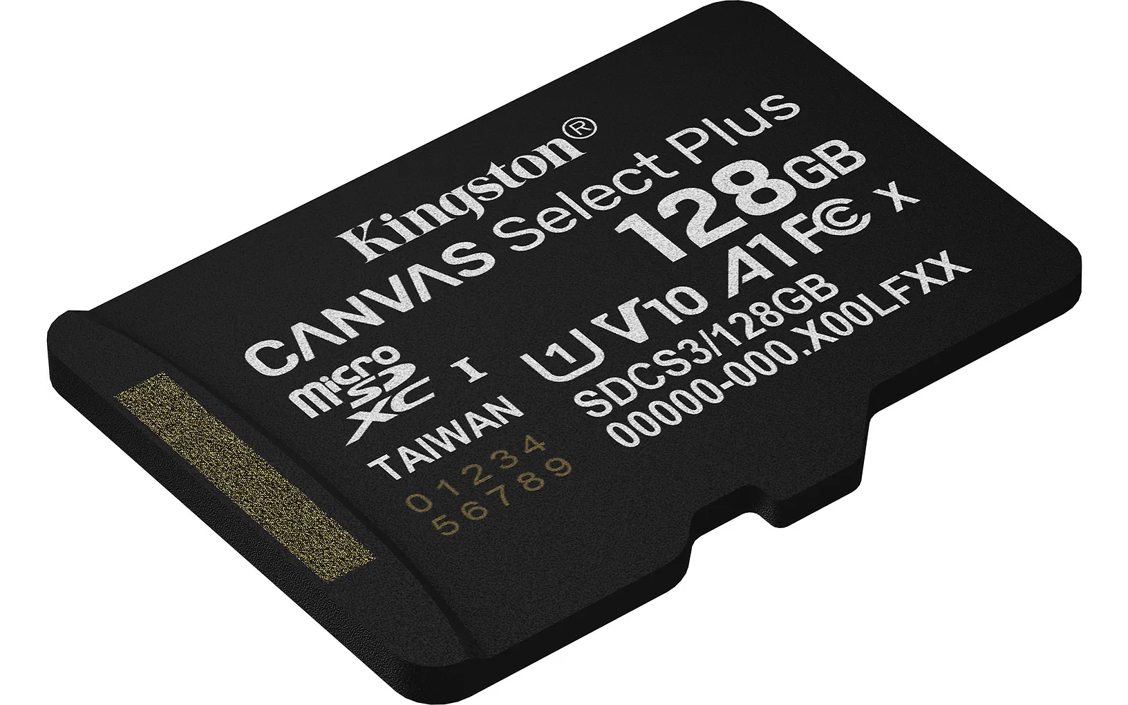 Kingston 128 GB Canvas Select Plus Gen3 UHS-I microSD-minneskort + SD-adapter