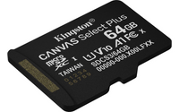 Kingston 64 Gt Canvas Select Plus Gen3 UHS-I microSD muistikortti - E-store.fi