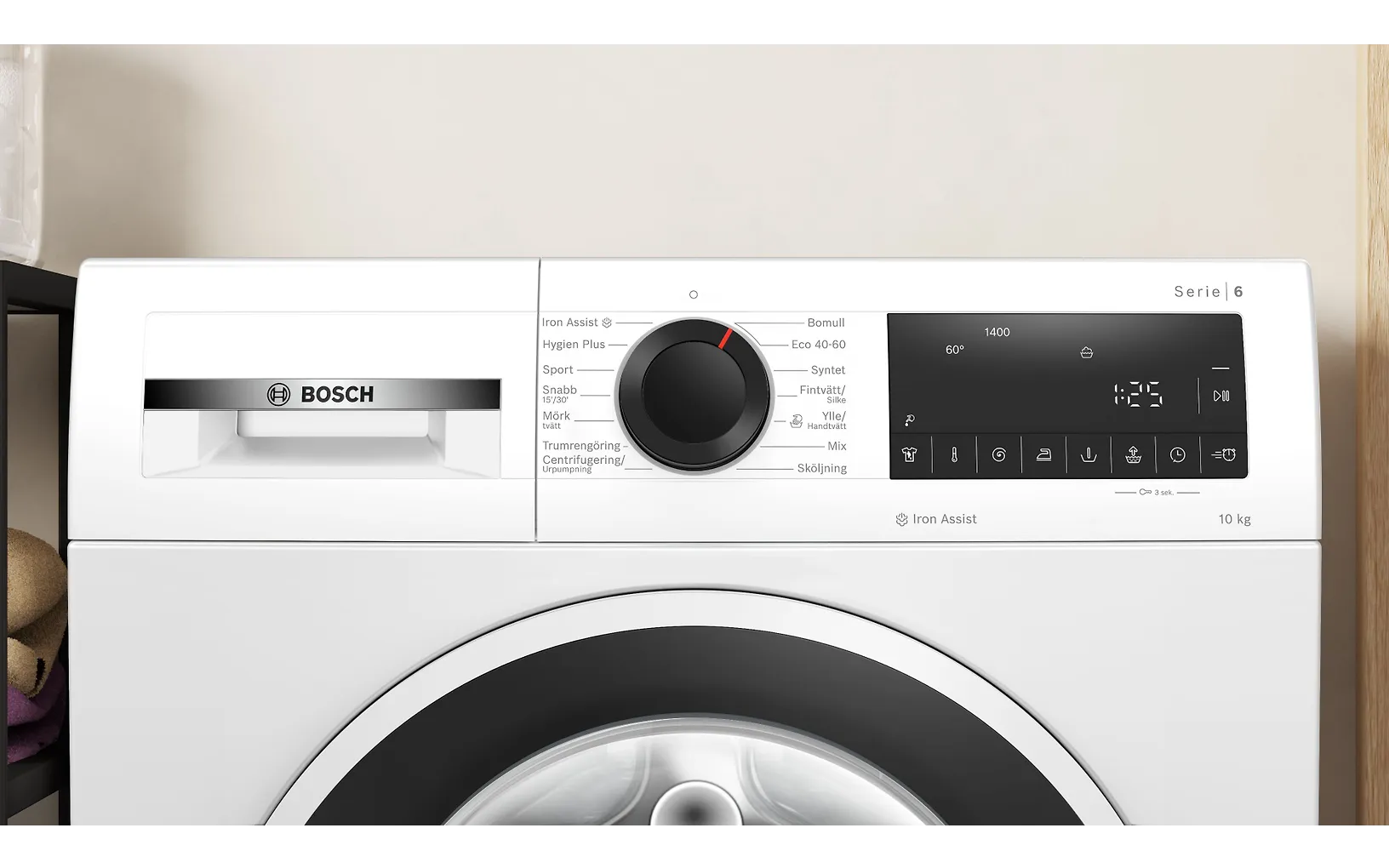 Bosch Serie 6 tvättmaskin, vit (WGG254ZWSN)