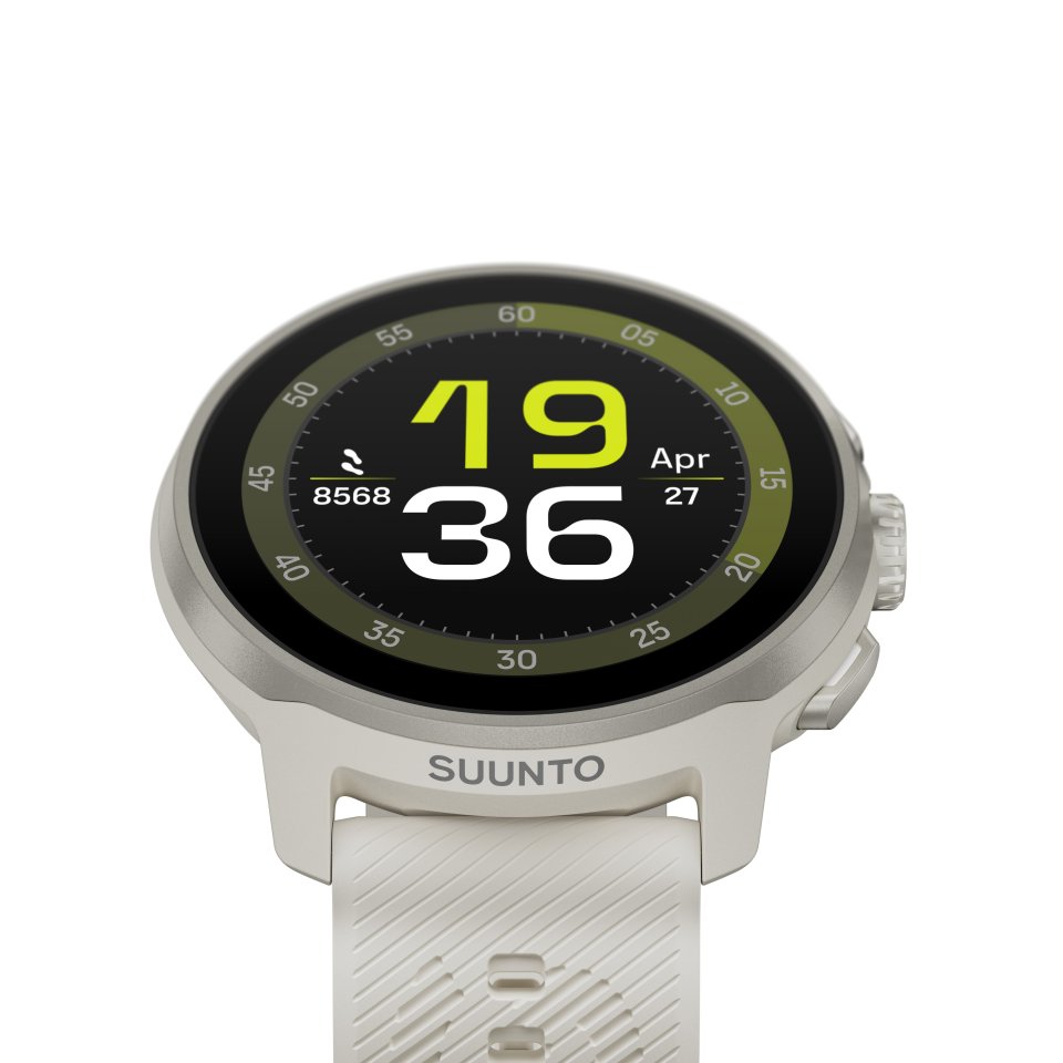 Suunto Run urheilukello, 46 mm, Frost Gray silikonirannekeella