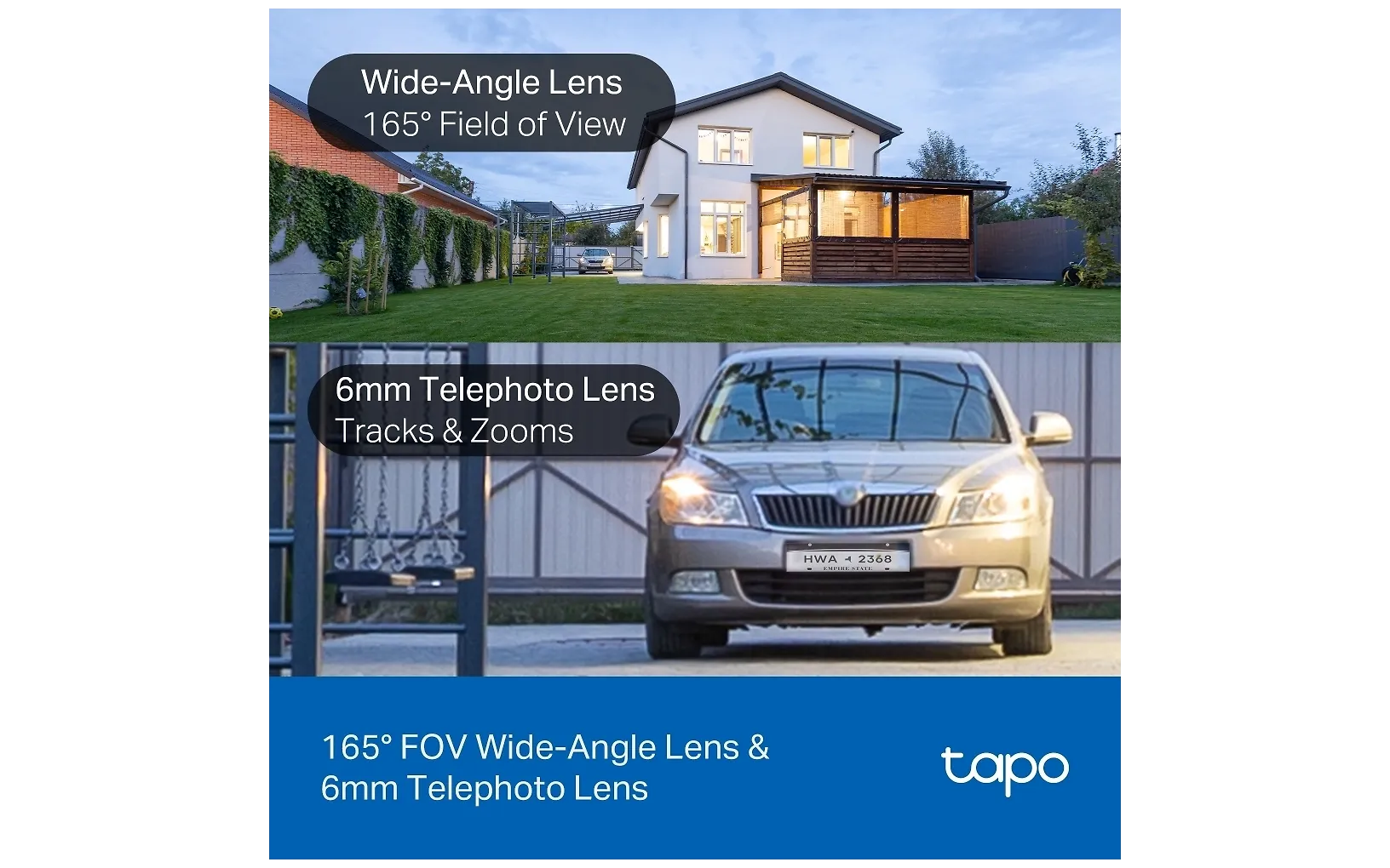 TP-Link Tapo C545D dual valvontakamera ulkokäyttöön