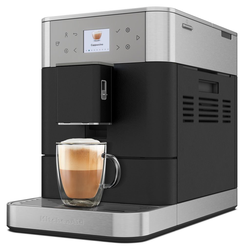KitchenAid KF6 täysautomaattinen espressokone, valurautamusta – kuva 2