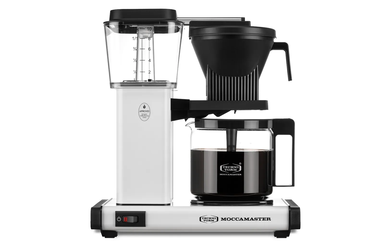 Moccamaster One Switch kaffebryggare, vit