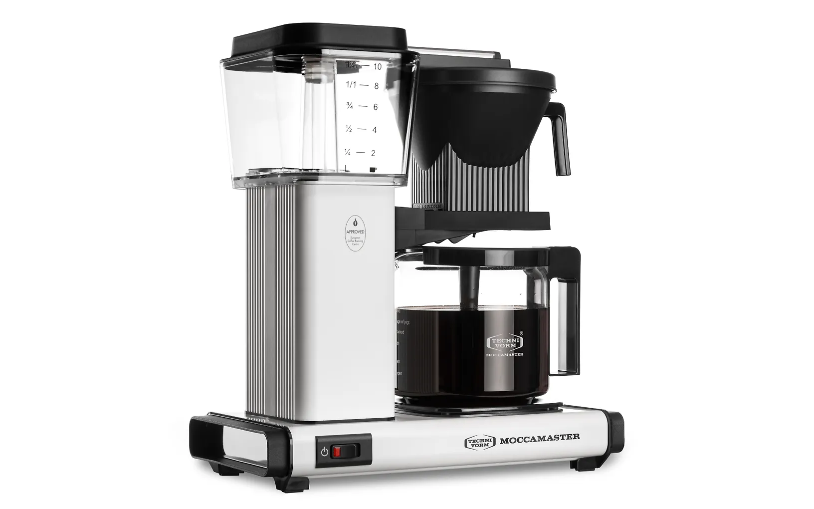 Moccamaster One Switch kaffebryggare, vit