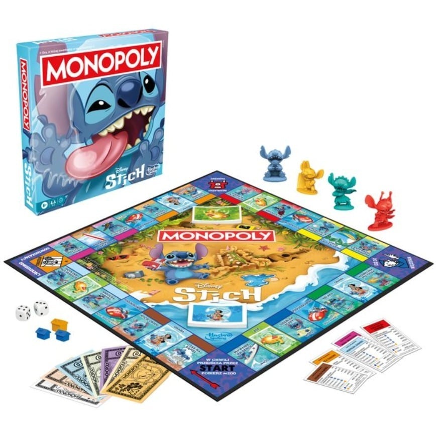 Monopoly Stitch Lautapeli, ENG