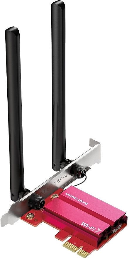 Mercusys MA37BE PCIe WiFi 7 ja bluetooth 5.4 sovitin