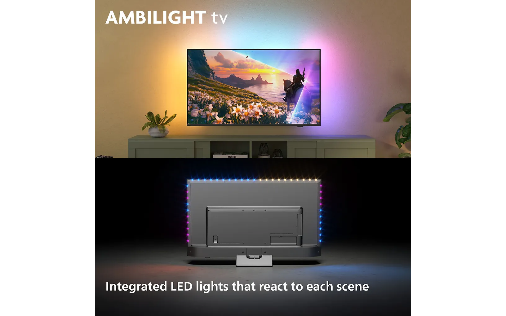 Philips 43" PUS8600 – 4K QLED Ambilight TV