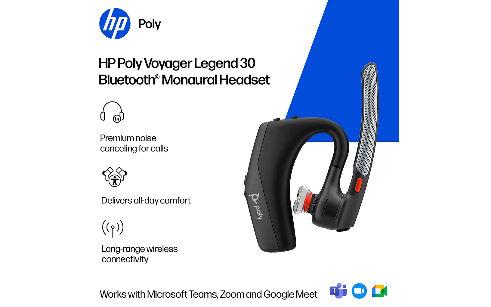 Poly Voyager Legend 30 Bluetooth-kuulokemikrofoni (AV4P5AA)