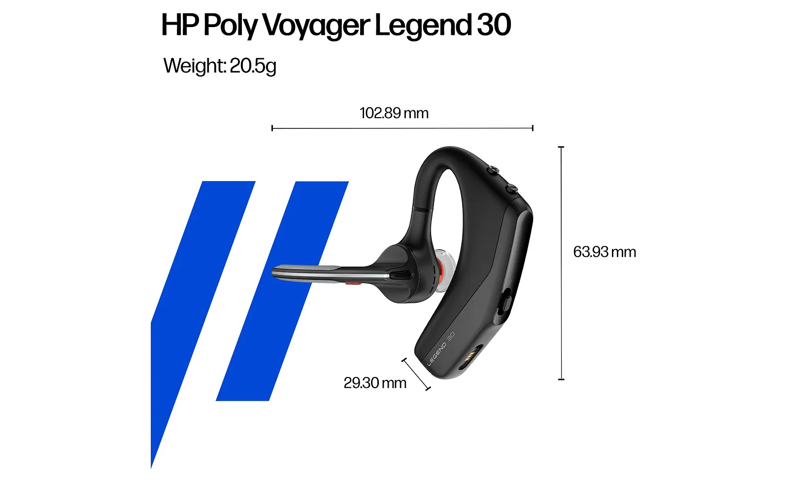 Poly Voyager Legend 30 Bluetooth-kuulokemikrofoni (AV4P5AA)