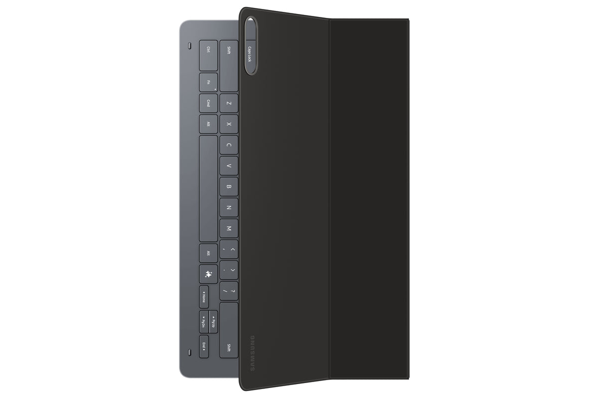 Samsung Book Cover Slim näppäimistökuori, Galaxy Tab S12 Ultra / S11 Ultra, musta