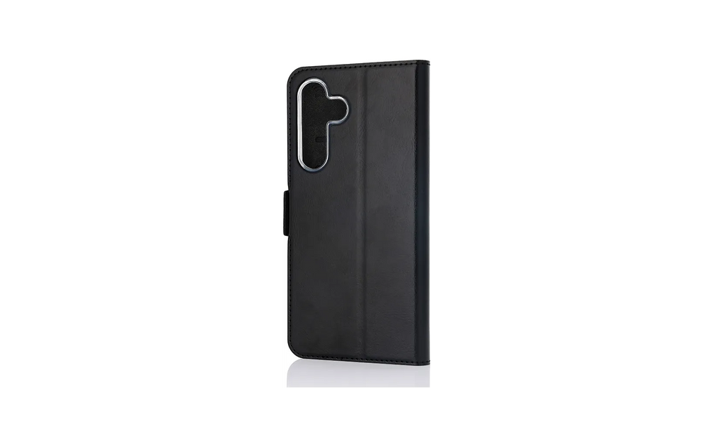 Wave Book Case suojakotelo, Samsung Galaxy S25 FE 5G, musta
