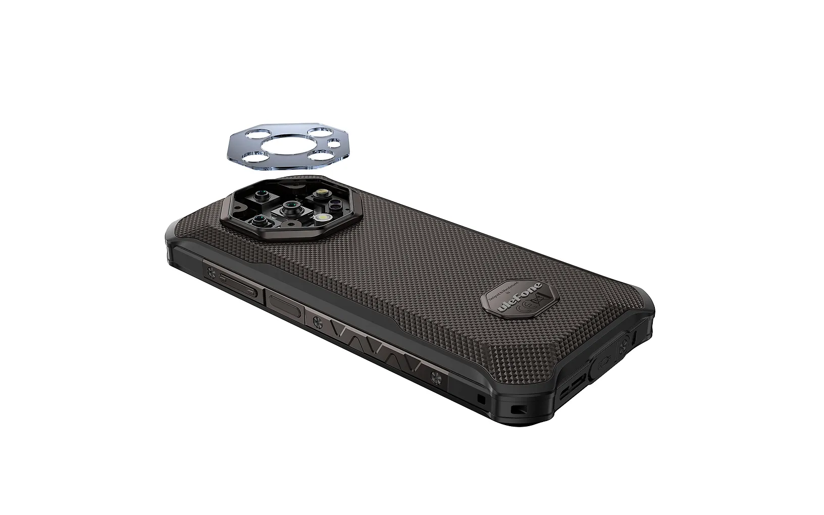 Ulefone Armor X16 puhelin, 128/6 Gt, musta / tummanruskea