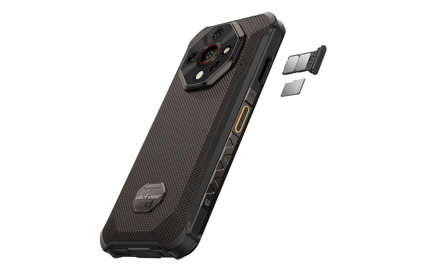 Ulefone Armor X16 puhelin, 128/6 Gt, musta / tummanruskea