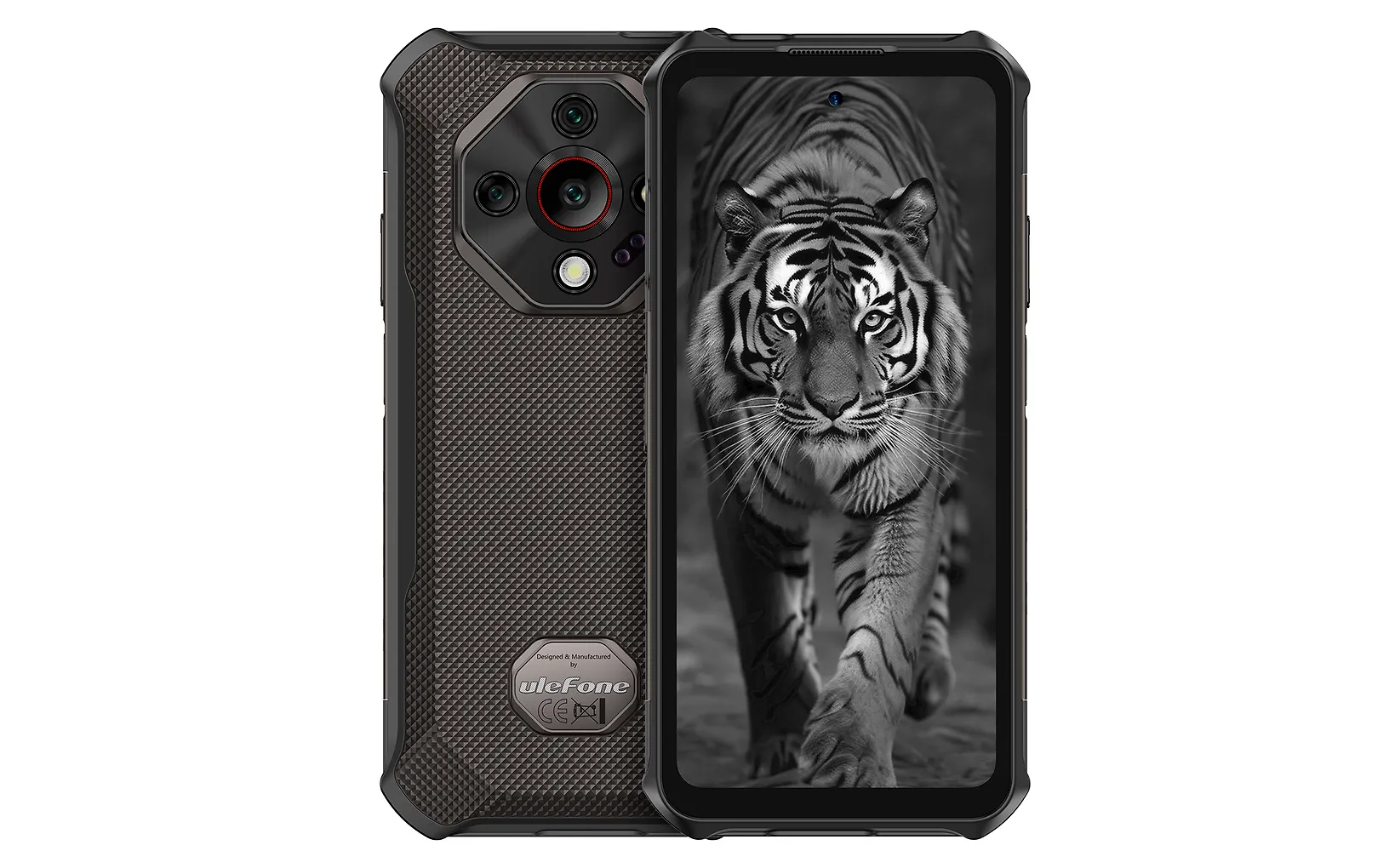 Ulefone Armor X16 puhelin, 128/6 Gt, musta / tummanruskea