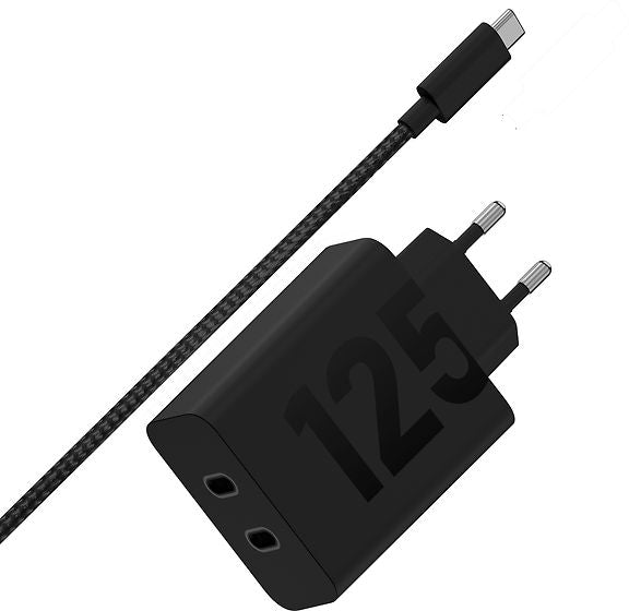 Motorola 125W Dual Port USB-C verkkovirtalaturi – kuva 2
