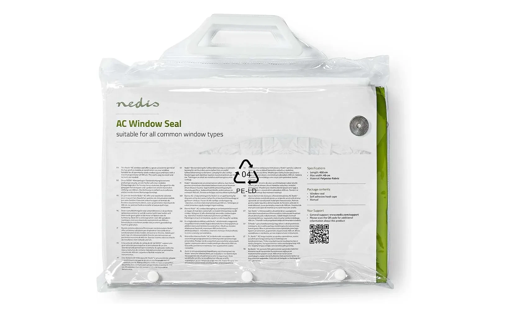 Nedis Window Kit for Air Conditioners ikkuna-asennussarja / ikkunatiiviste
