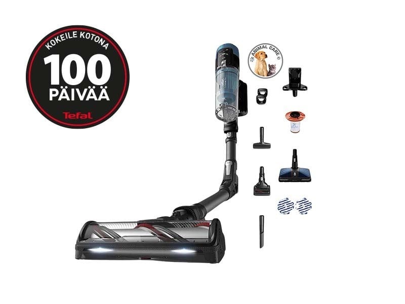 Tefal X-Force Flex 14.80 Animal Aqua varsi-imuri moppisuulakkeella