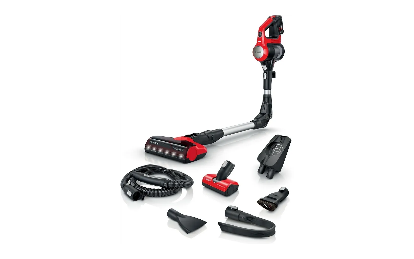 Bosch Unlimited 7 ProAnimal BCS711PET skaftdammsugare, röd