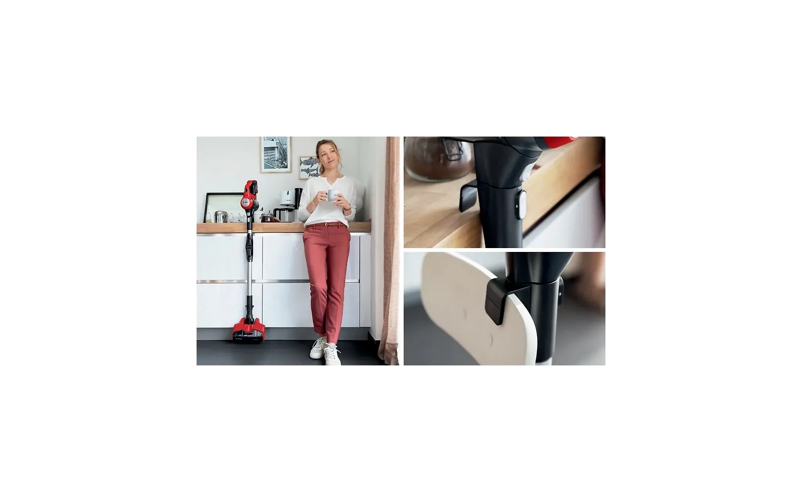 Bosch Unlimited 7 ProAnimal BCS711PET skaftdammsugare, röd