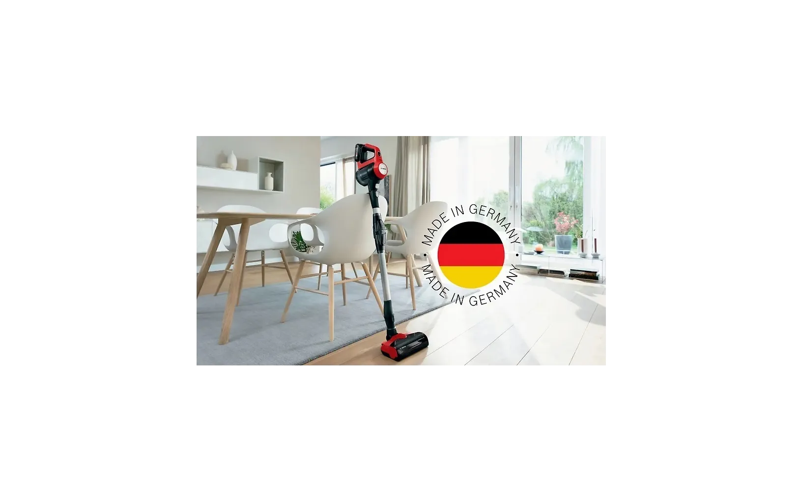 Bosch Unlimited 7 ProAnimal BCS711PET skaftdammsugare, röd