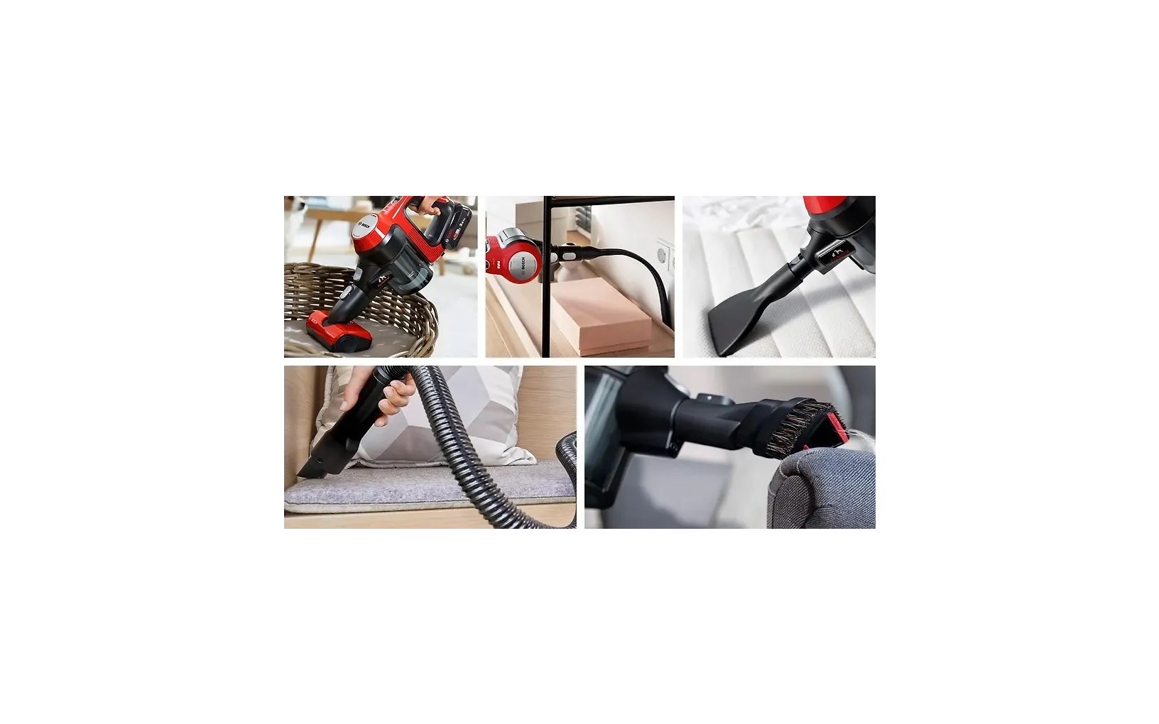 Bosch Unlimited 7 ProAnimal BCS711PET skaftdammsugare, röd