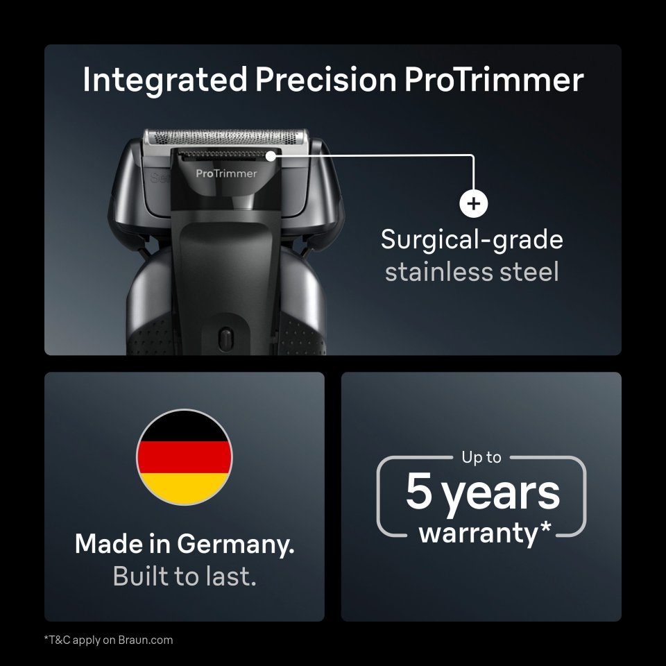 Braun Series 8, 8617S -Wet&Dry -SensoAdapt parranajokone