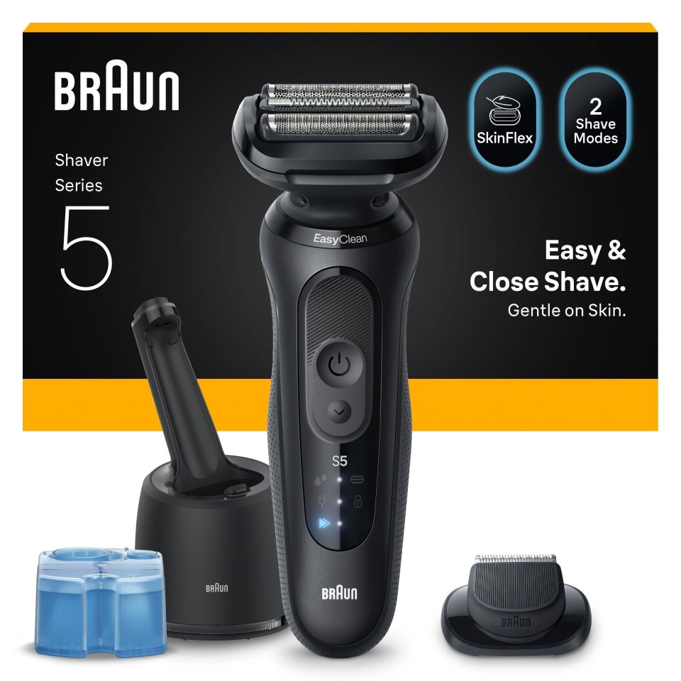 Braun Series 5, 52-N7200CC Wet&Dry -parranajokone SmartCare-asemalla