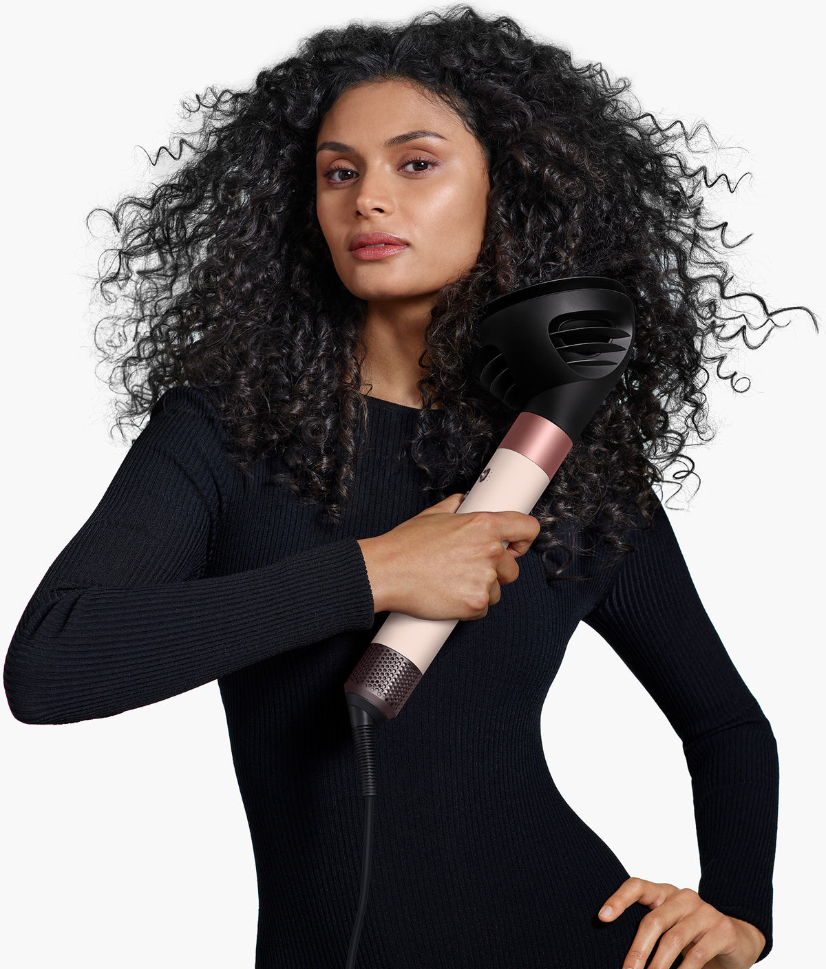 Dyson Airwrap I.D. Curly + Coily multi-styler ja hiustenkuivaaja, Ceramic Pink/Rose Gold