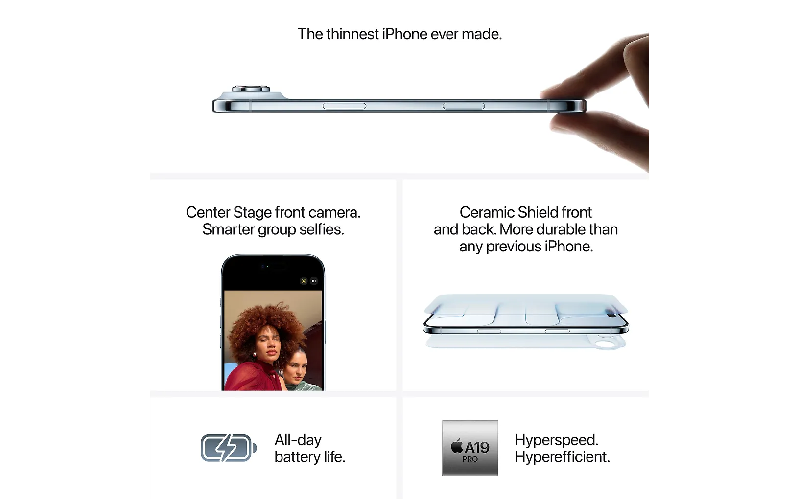 Apple iPhone Air 256 Gt puhelin, tähtimusta