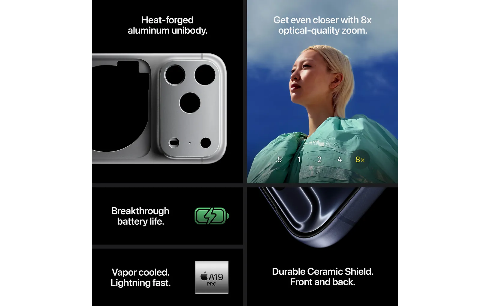 Apple iPhone 17 Pro 512 Gt puhelin, mustansininen