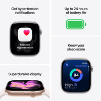 Apple Watch Series 11 (GPS) 46 mm peilimusta alumiinikuori ja musta urheiluranneke, S/M