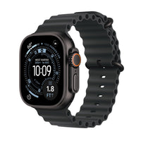 Apple Watch Ultra 3 (GPS + Cellular) 49 mm musta titaanikuori ja musta Ocean-ranneke