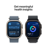Apple Watch Ultra 3 (GPS + Cellular) 49 mm musta titaanikuori ja musta Ocean-ranneke