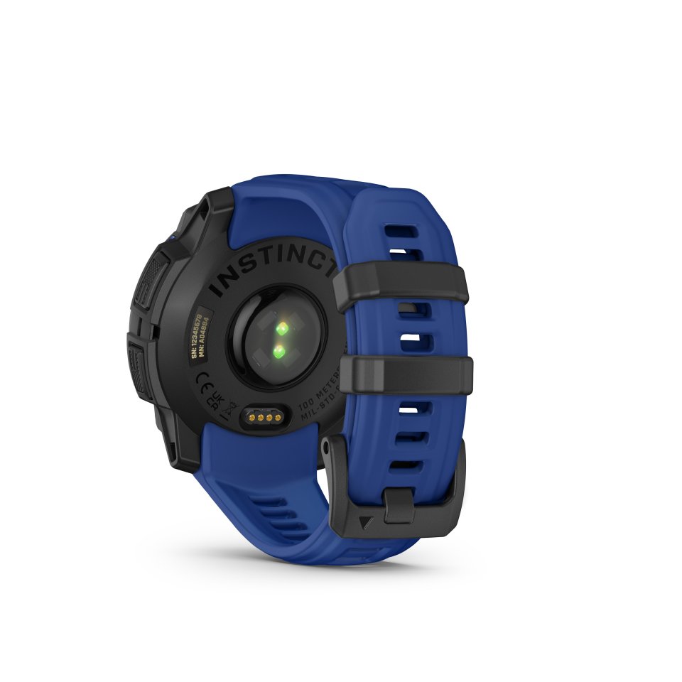 Garmin Instinct 3 urheilukello, 45 mm, musta / Bolt Blue