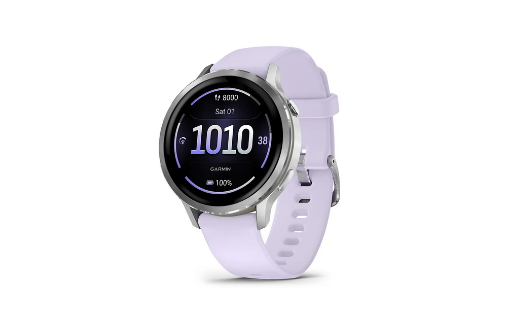Garmin Venu 4 älykello, 41 mm, hopea / violetti ranneke