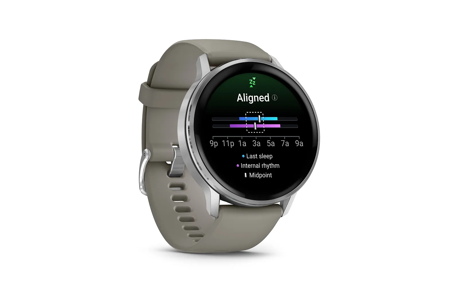 Garmin Venu 4 älykello, 45 mm, hopea / harmaa ranneke