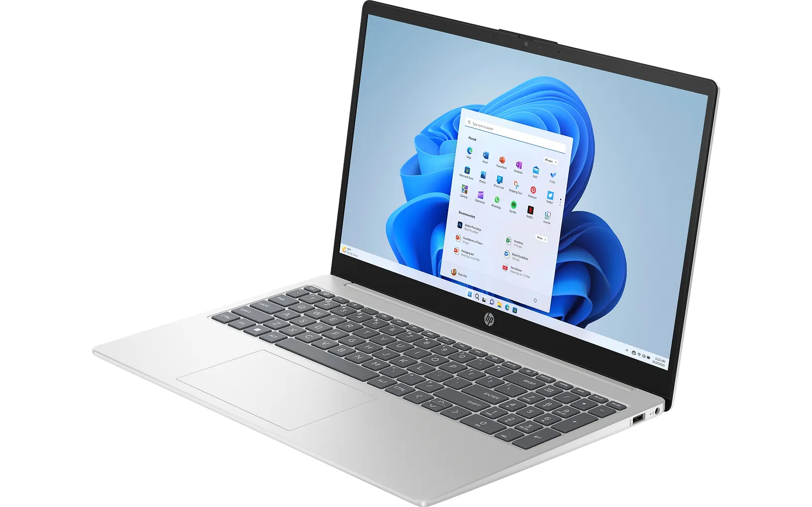 HP 15-fc0083no 15,6" bärbar dator, silverfärgad (CF9S8EA)