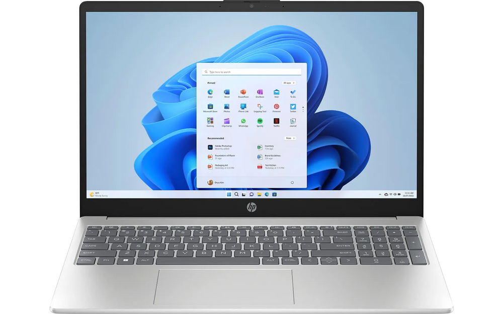 HP 15-fc0096no 15,6" bärbar dator, silverfärgad (CF9T1EA)