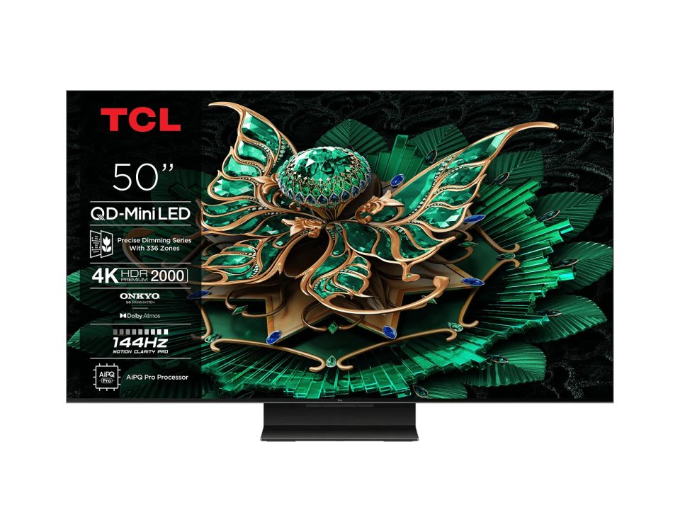 TCL 50" C7K – 4K QD Mini-LED Google TV