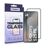 FoneKit Full Cover panssarilasi, Samsung Galaxy S25 FE / S26 FE – kuva 1