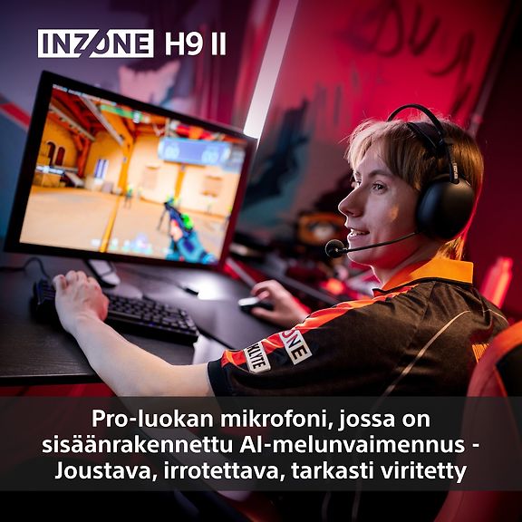 Sony INZONE H9 II (WHG910NB.CE7) langattomat pelikuulokkeet, musta – kuva 14
