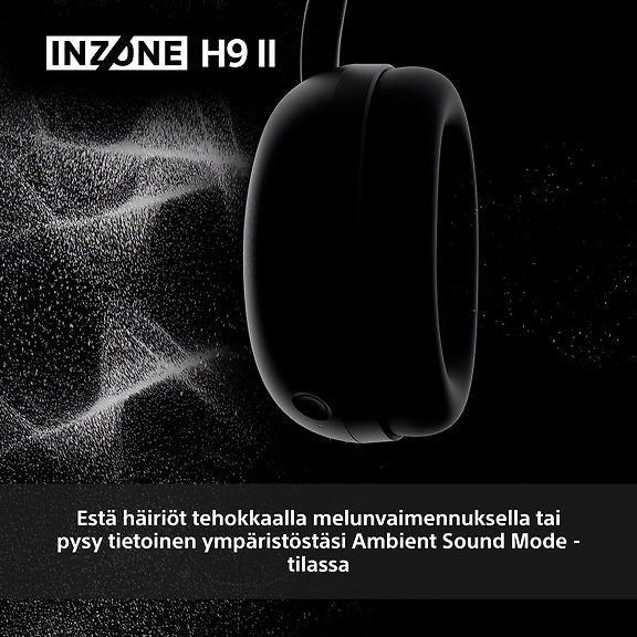 Sony INZONE H9 II (WHG910NB.CE7) langattomat pelikuulokkeet, musta – kuva 12