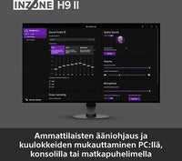 Sony INZONE H9 II (WHG910NB.CE7) langattomat pelikuulokkeet, musta – kuva 17