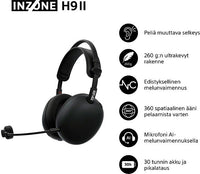 Sony INZONE H9 II (WHG910NB.CE7) langattomat pelikuulokkeet, musta – kuva 8