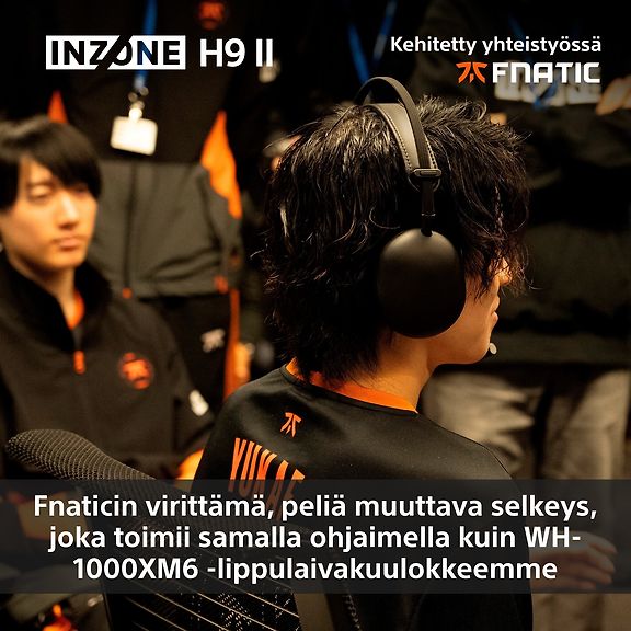 Sony INZONE H9 II (WHG910NB.CE7) langattomat pelikuulokkeet, musta – kuva 10