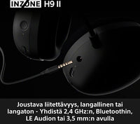 Sony INZONE H9 II (WHG910NB.CE7) langattomat pelikuulokkeet, musta – kuva 15