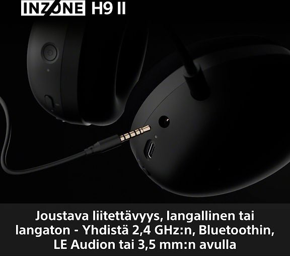 Sony INZONE H9 II (WHG910NB.CE7) langattomat pelikuulokkeet, musta – kuva 15