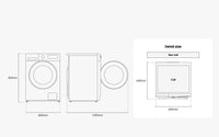 Samsung WD11DG5B15BBEE kuivaava pyykinpesukone, musta