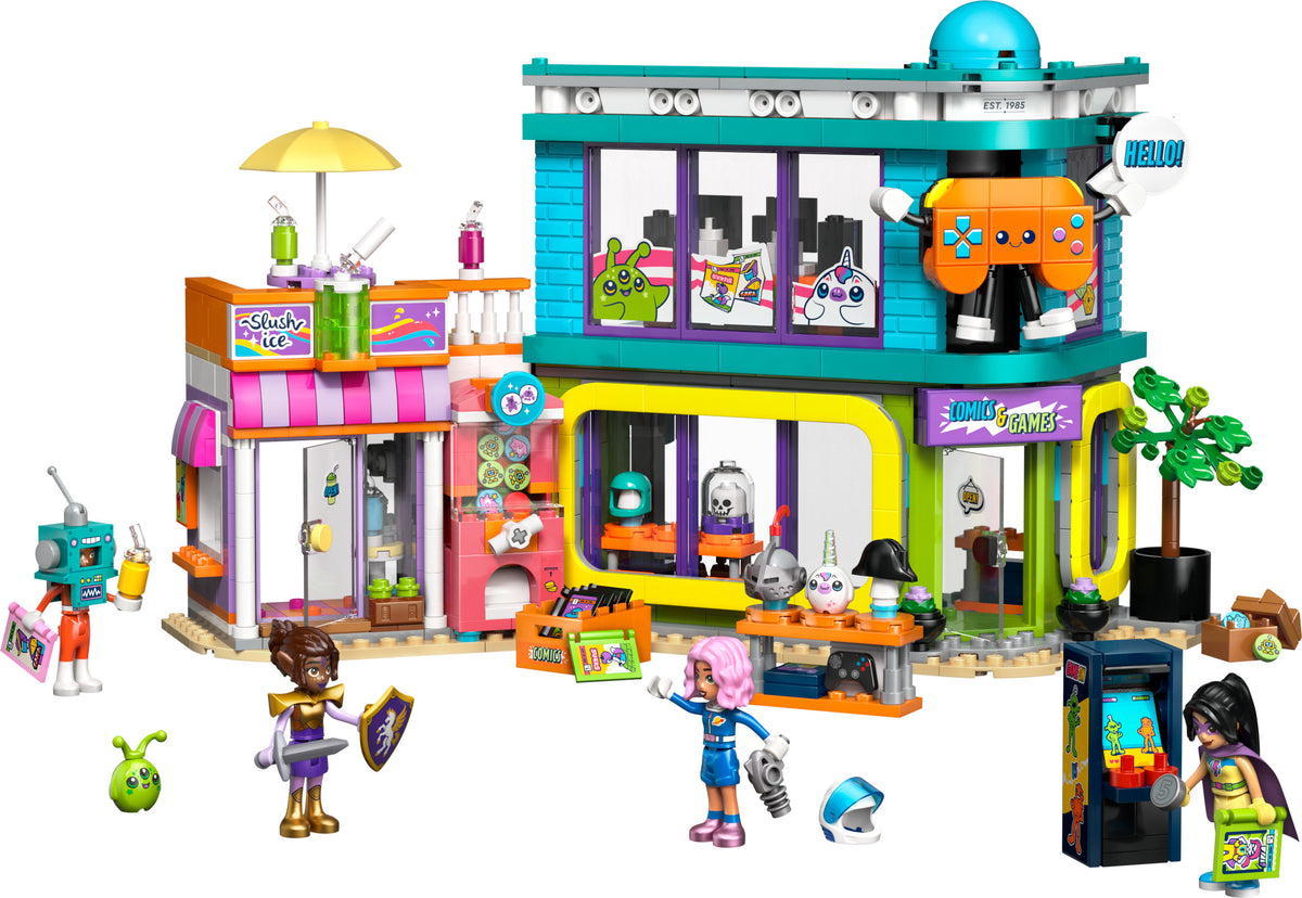 LEGO Friends 42674 - Sarjakuva‑ ja pelikauppa – kuva 3